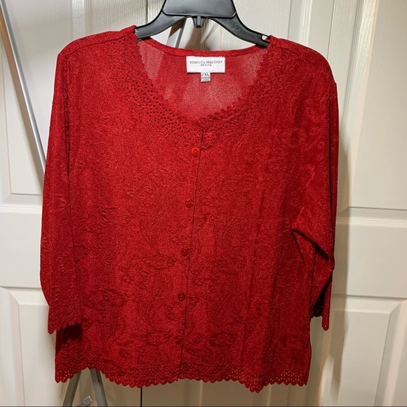 Cutout Lace Blouse - Picture 2 of 9